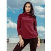 Stylová dámská mikina MARION wine red od BHiStyle 1a