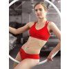 sportovni podprsenka pole dance manon red cervena bhistyle front..