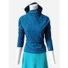 Dámská mikina s kapucí CATHERINE turquoise & blue od BHiStyle 1