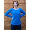 damske triko dlouhy rukav melir turquoise blue tyrkysova modra elisabeth bhistyle front 4