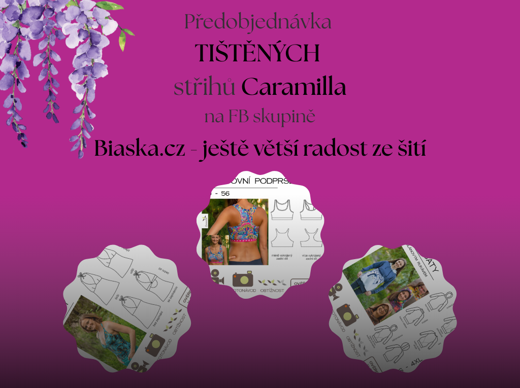 Předobjednávka tištěných střihů Caramilla