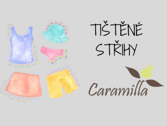 tištěné střihy caramilla