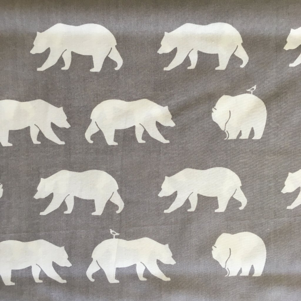 bio popelín "medvědi" od Birch Fabrics