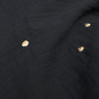 dvojitá gázovina "Stardust Black" Ateliere Brunette