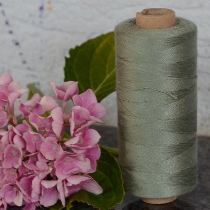 niť návin 1000 m šedozelená