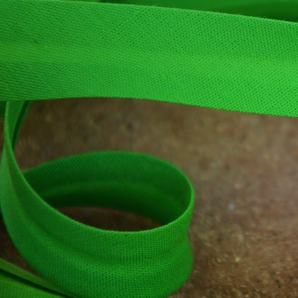 0,5 m šikmý proužek zelený "jarní tráva" 30 mm (bavlna/polyester)