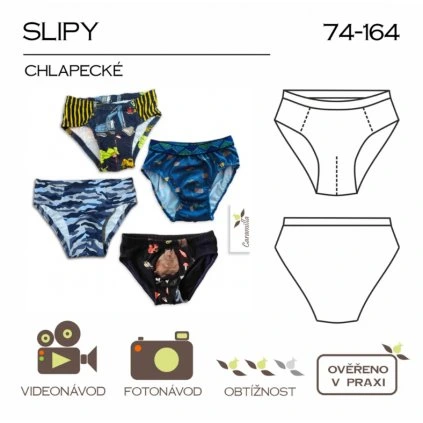 caramilla slipy chlapecke strih