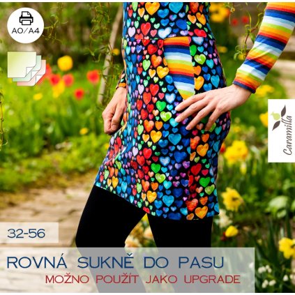 caramilla rovna sukne do pasu