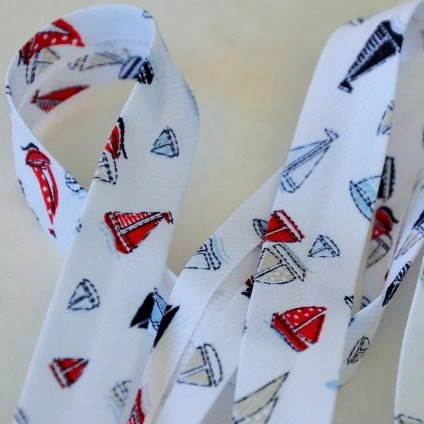 1,85 m šikmý proužek plachetnice 18 mm (bavlna/polyester) - ZBYTEK