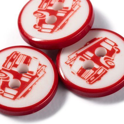 Prym knoflíky hasičské auto