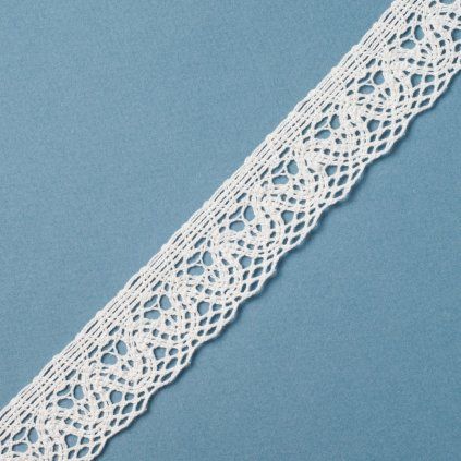 0,5 m bavlněná krajka ivory 3 cm