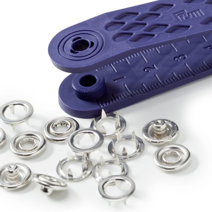 druky jersey kroužek stříbrný 10 mm Prym, 10 ks