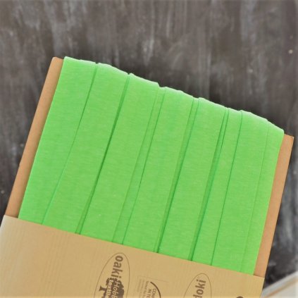 0,5 m šikmý proužek úplet zelený neon 20 mm
