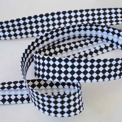 0,5 m šikmý proužek zažehlený šachovnice 18 mm
