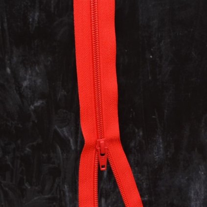 dělitelný spirálový zip YKK - 40 cm, červený