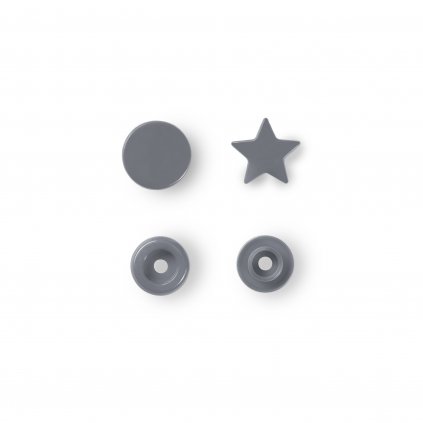 patentky hvězdičky Prym Color Snaps 12,4 mm šedé