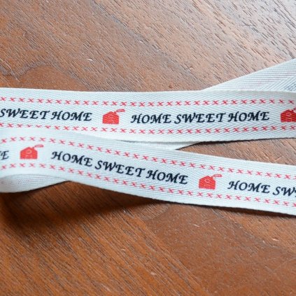 0,5 m stuha - Home sweet home 15 mm