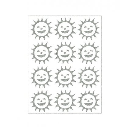 reflexní nažehlovací potisk - Sluníčko