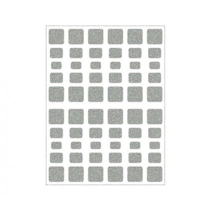 reflexní nažehlovací potisk - Kostičky