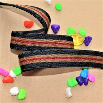 0,5 m guma do pasu belt striped 2 cm