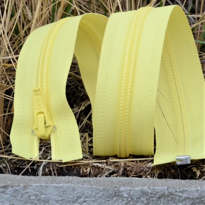 dělitelný spirálový zip YKK - 70 cm, žlutý