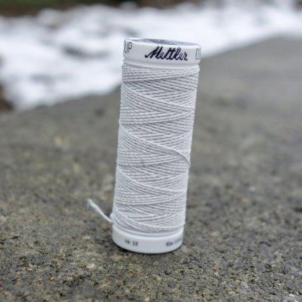pružná niť na žabičkování čistě bílá - Elasticfaden 10 m