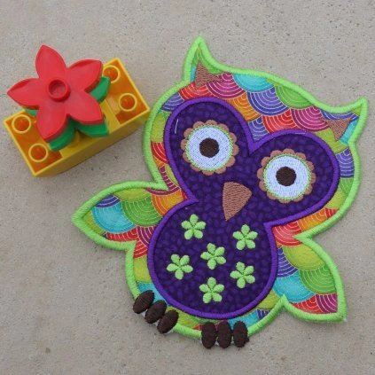 Nášivka Sova barevná