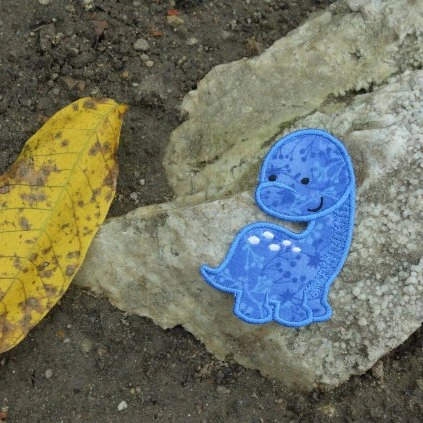 Nášivka Dino modrý