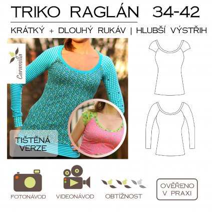 triko raglan mensi hlubsi