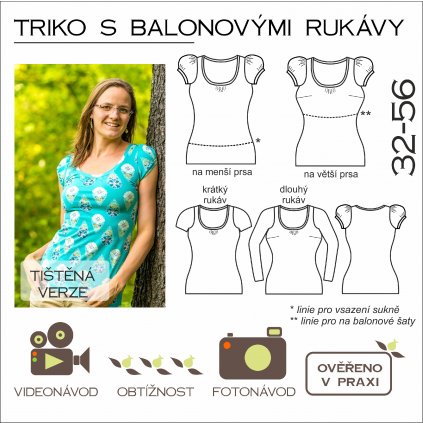 Triko balonove rukavy damske