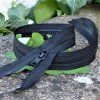 dělitelný kostěný zip YKK - 40 cm, černý