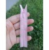 skrytý spirálový zip YKK - 10 cm starorůžový