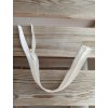 skrytý spirálový zip YKK - 25 cm smetanová