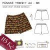 Trenýrky úplet - tištěný střih Caramilla