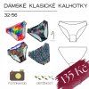 Kalhotky klasik - tištěný střih Caramilla