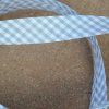 0,5 m šikmý proužek kostičky šedobílé 18 mm (bavlna/polyester)