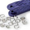 druky jersey kroužek stříbrný 10 mm Prym, 10 ks