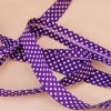 0,5 m šikmý proužek tmavě fialový s puntíky 18 mm (bavlna/polyester)