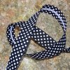 0,5 m šikmý proužek černý s puntíky 18 mm (bavlna/polyester)