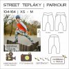 dětské street (parkour) tepláky - tištěný střih Caramilla