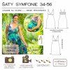 šaty Symfonie - tištěný střih Caramilla