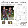 dětská mikina variantní - tištěný střih Caramilla