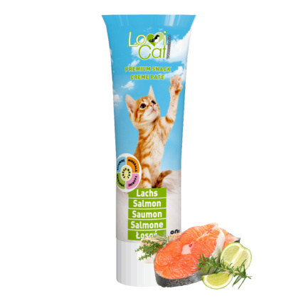 cze pl Lovi Cat Snack Creme Pate Salmon pastika pro kocky v tube s vitaminy taurinem a lososem 90g 22962 1