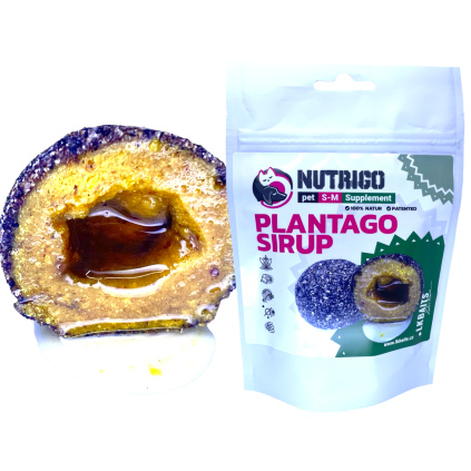 NUTRIGO s Plantago sirupem proti zahlenění, S-M, 170g