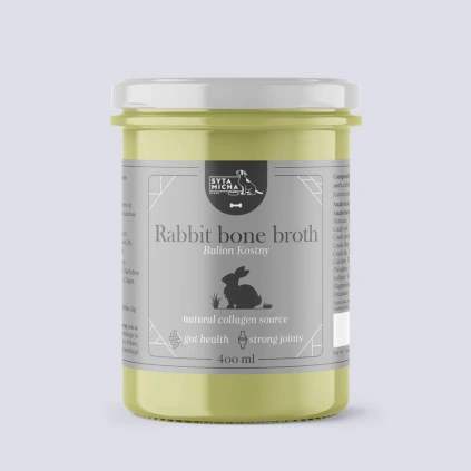 Vývar pro psy z králičích kostí