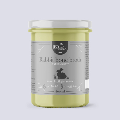 Vývar z králičích kostí pro psy 400ml