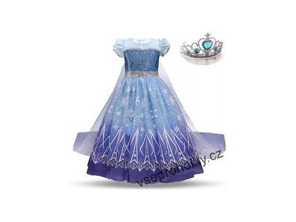 Dívčí šaty Elsa se závojem