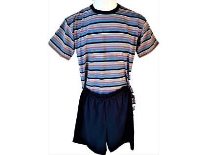 IRIS - Chlapecké pyžamo Pruh  tmavě modré