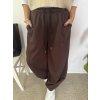 Kalhoty LUXURY čokoláda
