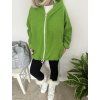 Stylová bundička na zip LUXURY green
